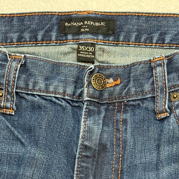 Banana Republic Slim Straight Jeans 35x30 - Picture 3 of 8